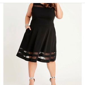 👗Lane Bryant Black Mesh dress👗